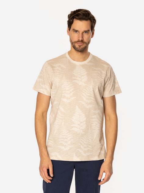 Футболка бавовняна довга чоловіча Lee Cooper Fern-3170 M Персикова (5905991727866) - зображення 3