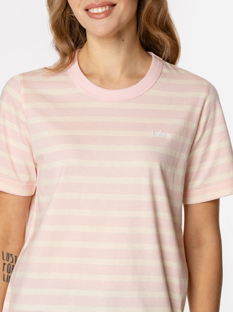 T-shirt damski w paski Lee Cooper Karmen-4160 M Różowy (5905991728382) - obraz 3