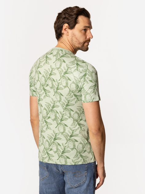 T-shirt męski z nadrukiem bawełniany Lee Cooper Lemon-3170 2XL Zielony (5905991727699) - obraz 2