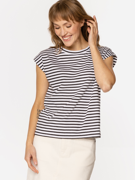 T-shirt damski w paski Lee Cooper Lola-4160 S Granatowy (5905991729488) - obraz 4