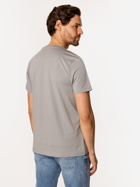 T-shirt męski basic bawełniany Lee Cooper Obutch-875 2XL Szary (5905991736264) - obraz 2