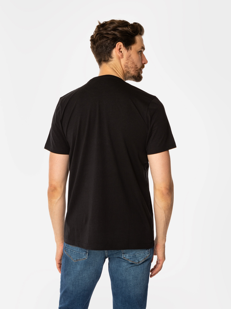 Футболка бавовняна довга чоловіча Lee Cooper Obutch-875 2XL Чорна (5905991736011) - зображення 2