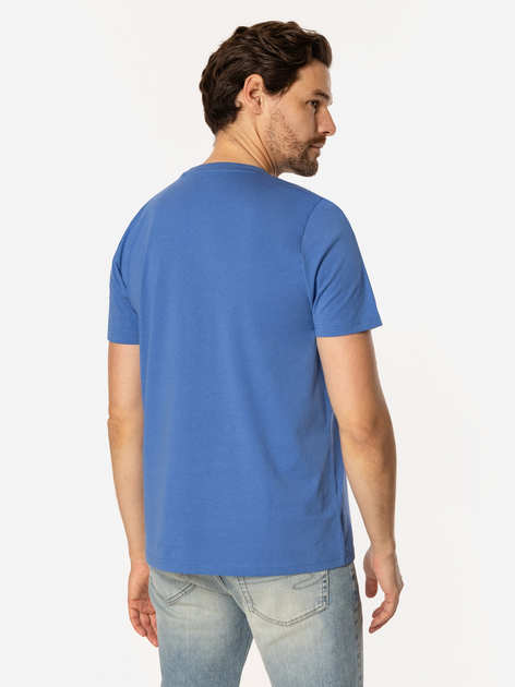 T-shirt męski basic bawełniany Lee Cooper Obutch-875 M Niebieski (5905991736110) - obraz 2