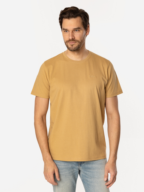 T-shirt męski basic bawełniany Lee Cooper Obutch-875 L Musztardowy (5905991736202) - obraz 1
