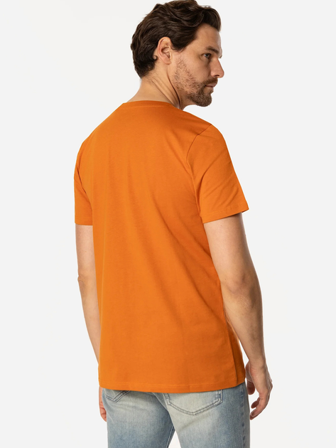 T-shirt męski basic bawełniany Lee Cooper Obutch-875 XL Pomarańczowy (5905991736301) - obraz 2