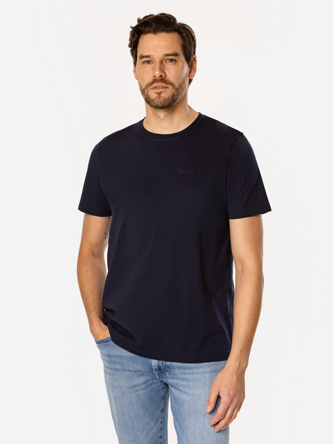 Футболка бавовняна довга чоловіча Lee Cooper Obutch-875 L Темно-синя (5905991735922) - зображення 1