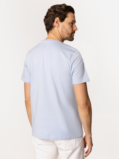 T-shirt męski basic bawełniany Lee Cooper Obutch-875 M Jasnobłękitny (5905991736165) - obraz 2