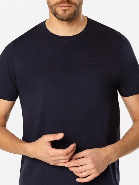 Футболка бавовняна довга чоловіча Lee Cooper Obutch-875 3XL Темно-синя (5905991735960/5905991712183) - зображення 3
