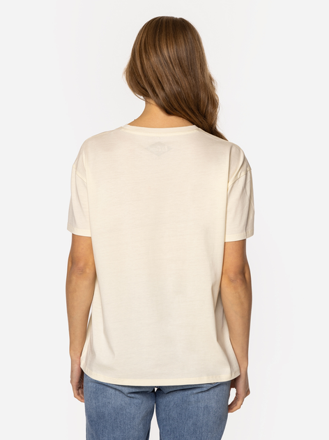 T-shirt damski basic bawełniany Lee Cooper Sia-9505 L Brzoskwiniowy (5905991736844) - obraz 2