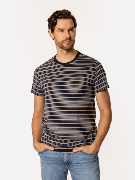 T-shirt męski w paski bawełniany Lee Cooper Stripes2-4180 L Szary (5905991727491) - obraz 3