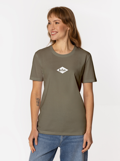 Футболка бавовняна Lee Cooper Diamond-1160 L Зелена (5905991737063) - зображення 1