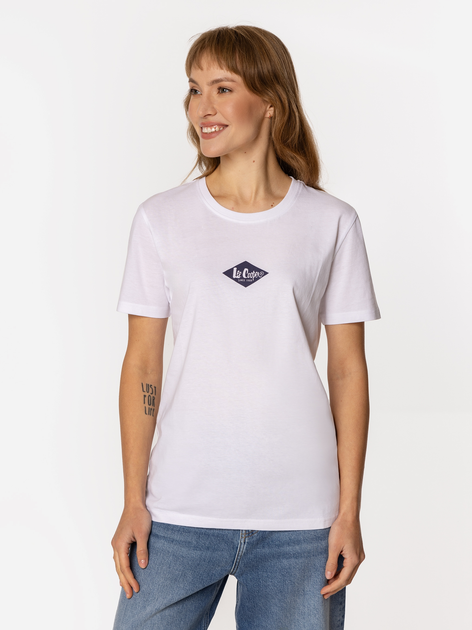 Футболка бавовняна Lee Cooper Diamond-1160 XS Біла (5905991736936) - зображення 3