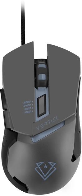Mysz Vertux Dominator USB Grey (6959144050171) - obraz 1