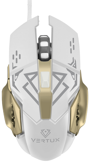 Mysz Vertux Drago USB White (6959144047379) - obraz 1