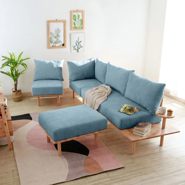 Модульний диван HOMLA SERI 74 x 86 x 86 см Blue (5904183871240) - зображення 4