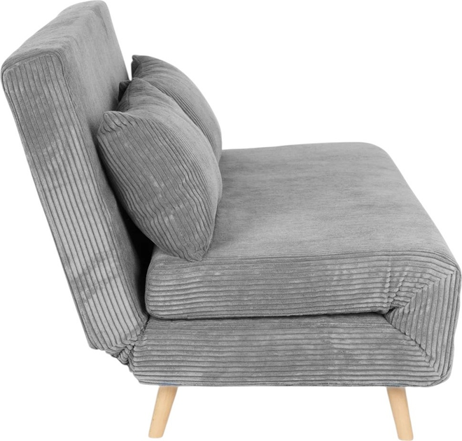 Диван HOMLA Solace двомісний з функцією сну 140 x 91 x 84 см Grey (5904183871653) - зображення 3