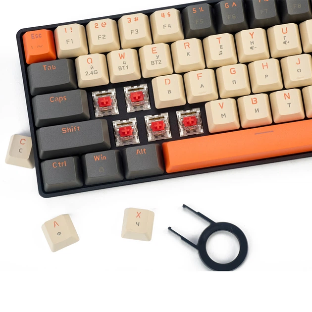 Механічна клавіатура бездротова 60% блютуз ігрова ZIYOULANG