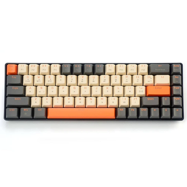 Механічна клавіатура бездротова 60% блютуз ігрова ZIYOULANG