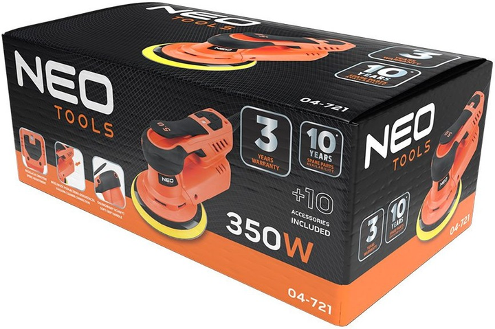 Szlifierka mimośrodowa NEO Tools 350 W 150 mm 04-721 (5907558410778) - obraz 9