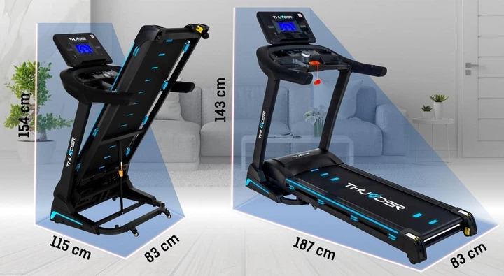 Електрична бігова доріжка Thunder Treadmil CORE-S-BLACK - Фото 2 Електрична бігова доріжка Thunder Treadmil CORE-S-BLACK - изображение 2