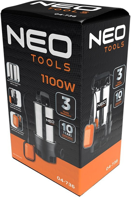 Pompa zanurzeniowa NEO Tools 1100 W 04-736 (5907558465297) - obraz 12