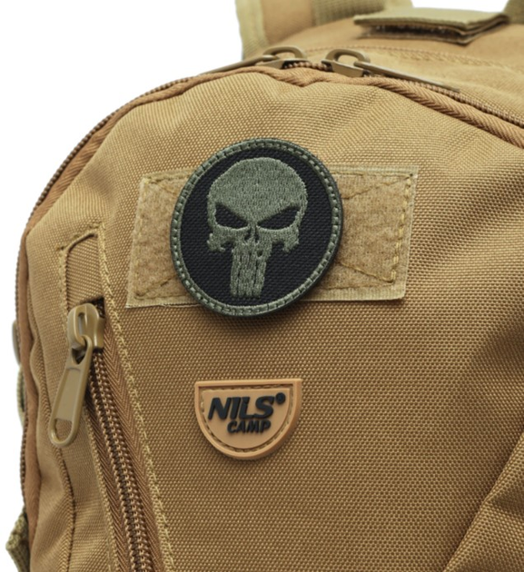 Рюкзак тактичний Nils Camp Cobra NC3905 25L Коричневий (5908261681967) - зображення 11