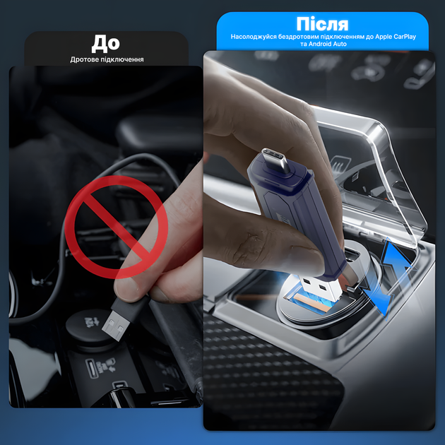 Адаптер CarlinKit SE mini pro v5.0 для беспроводного Apple CarPlay / Android Auto USB - Type-C (6972185560720) - изображение 9