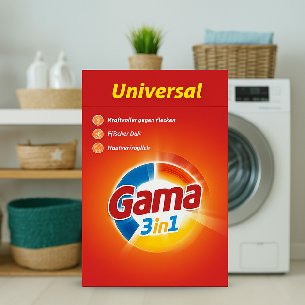 Стиральный порошок Gama 3в1, 1.170 кг (18 стирок) - изображение 2