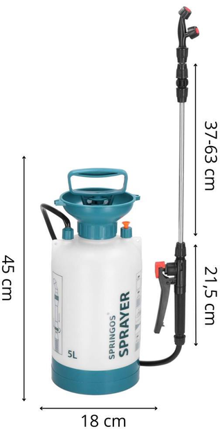 Opryskiwacz Springos GA0054 5 l - obraz 20
