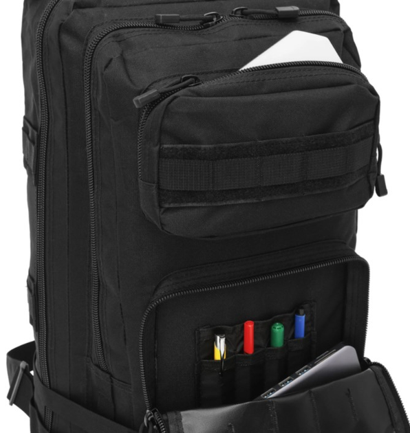 Рюкзак тактичний Nils Camp Ranger NC3902 45L Чорний (5908261681875) - зображення 9