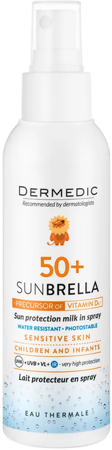 Сонцезахисне молочко Dermedic Sunbrella SPF50+ 150 мл (5901643174873) - зображення 1