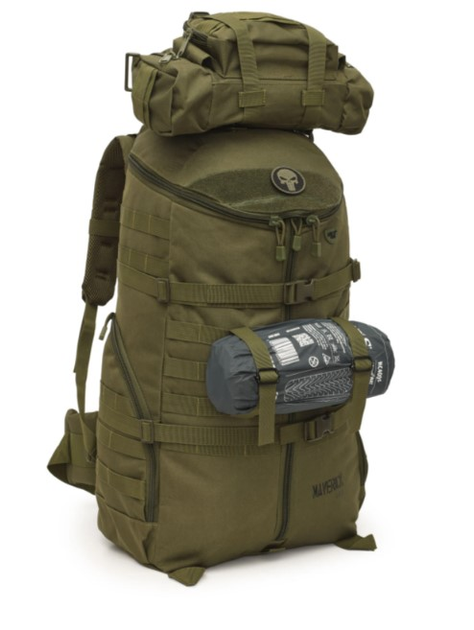 Рюкзак тактичний Nils Camp Maverick NC3903 65L Зелений (5908261681905) - зображення 7