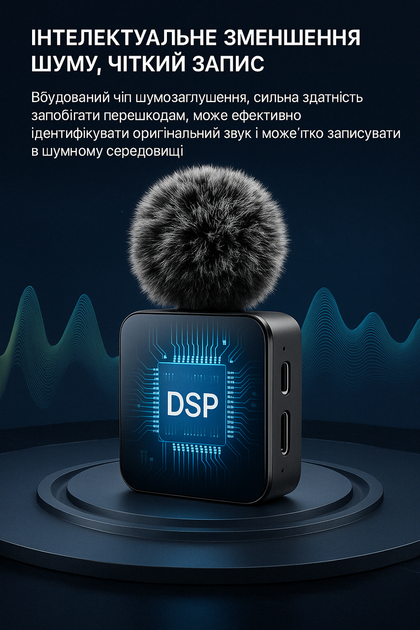 Беспроводной петличный микрофон PULUZ для iPhone / iPad с Lightning приёмником, чёрный - Фото 6 Беспроводной петличный микрофон PULUZ для iPhone / iPad с Lightning приёмником, чёрный - изображение 6