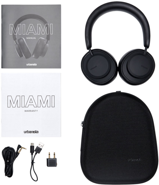 Słuchawki Urbanista Miami Hybrid ANC Midnight Black (7350088303825) - obraz 7