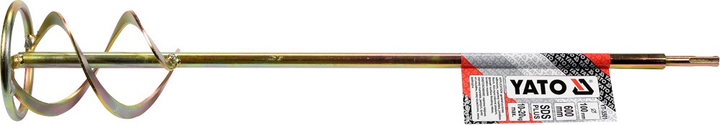 Mieszadło spiralne podwójne YATOze stali ocynkowanej 100 x 600 mm sds plus (YT-5501) (5906083955013) - obraz 2