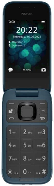 Telefon komórkowy Nokia 2660 DualSim Blue + stacja dokująca (5908265518078) - obraz 2