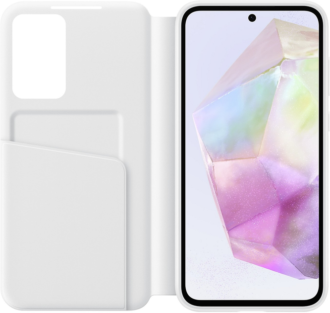 Чохол-книжка Samsung Smart View Wallet для Samsung Galaxy A35 White (EF-ZA356CWEGWW) - зображення 3