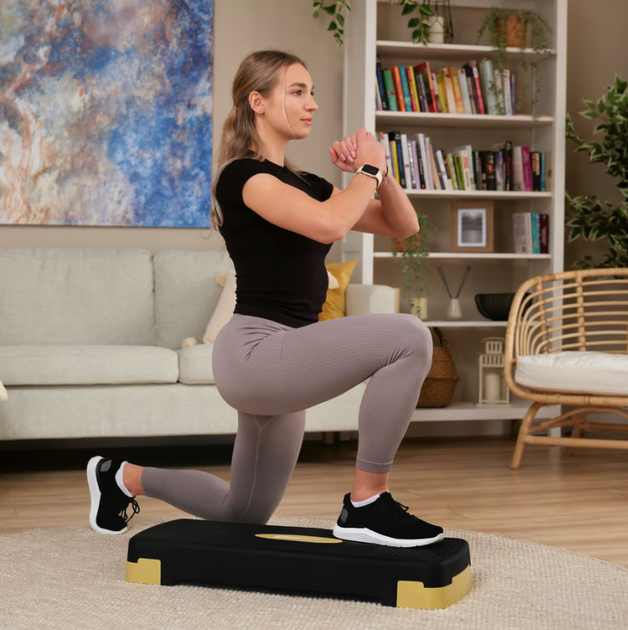 Степ платформа Hop-Sport HS-PP033AS чорно-золота - зображення 7