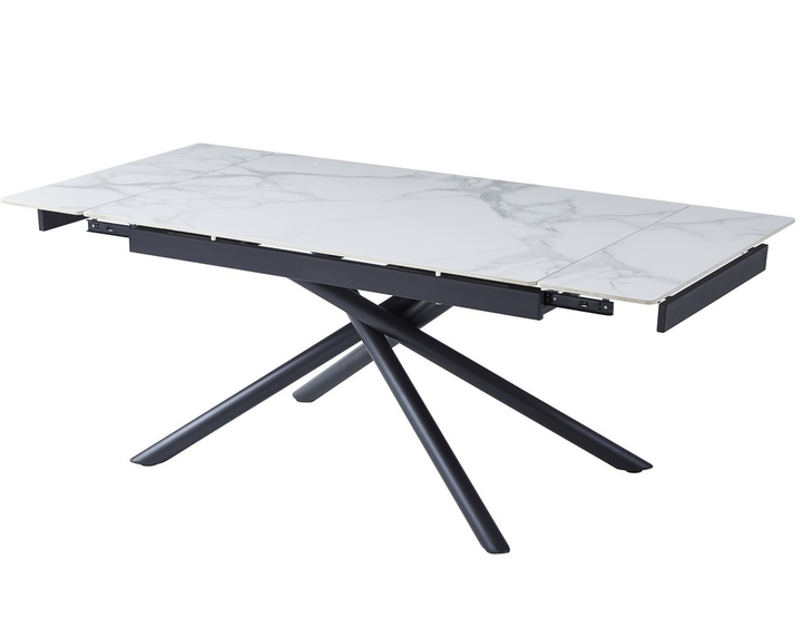 Стол обеденный VetroMebel длинный кухонный раскладной керамический tml-819-1 White Cloud Вайт Клауд - изображение 6