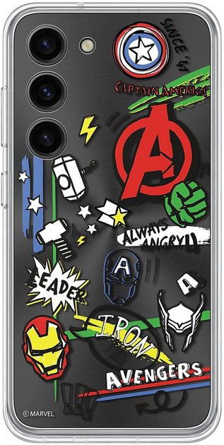 Панель Samsung Marvel Back Plate для Samsung Galaxy S23 Black (GP-TOS911HIDBW) - зображення 2