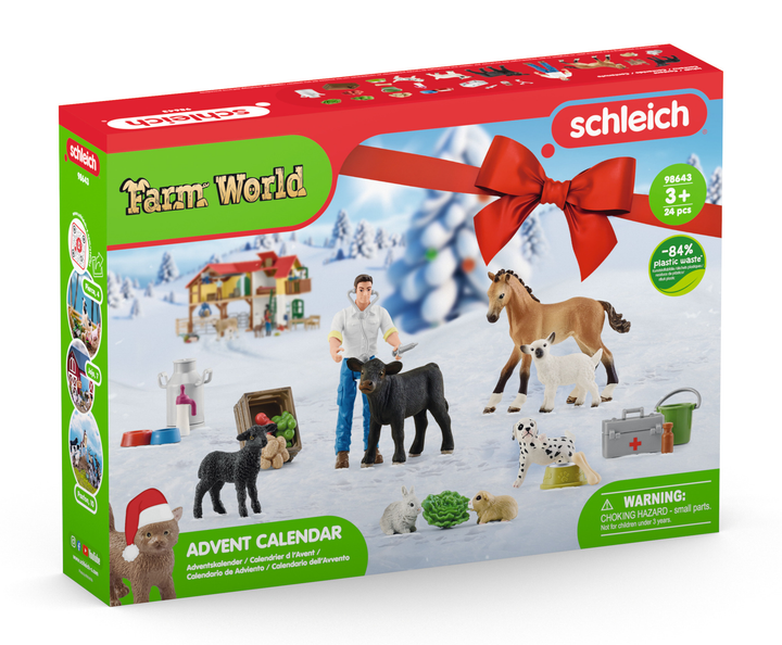 Kalendarz adwentowy Schleich Farm World 2022 98643 (4059433556932) - obraz 1
