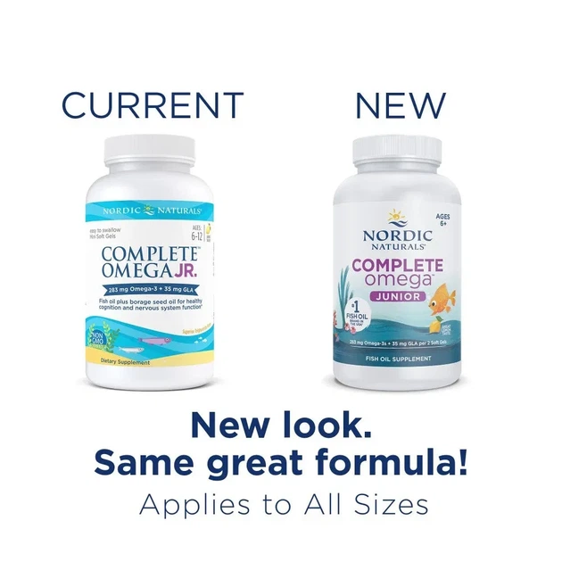 Риб'ячий жир для підлітків, Complete Omega Junior, Nordic Naturals, лимон, 283 мг, 90 капсул - зображення 2