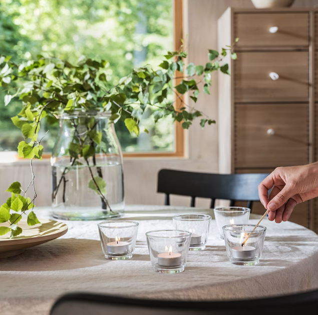 Ароматичні свічки таблетки IKEA ADLAD Скандинавський ліс 30 шт х 3,5 години горіння чайні декоративні аромасвічки - Фото 4 Ароматичні свічки таблетки IKEA ADLAD Скандинавський ліс 30 шт х 3,5 години горіння чайні декоративні аромасвічки - зображення 4