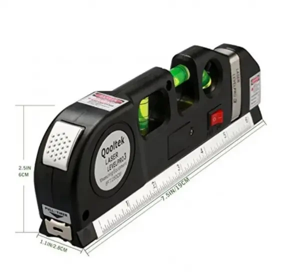 Лазерный уровень со встроенной рулеткой FIXIT Laser Level Pro 3 4в1 рулетка линейка - Фото 5 Лазерный уровень со встроенной рулеткой FIXIT Laser Level Pro 3 4в1 рулетка линейка - изображение 5