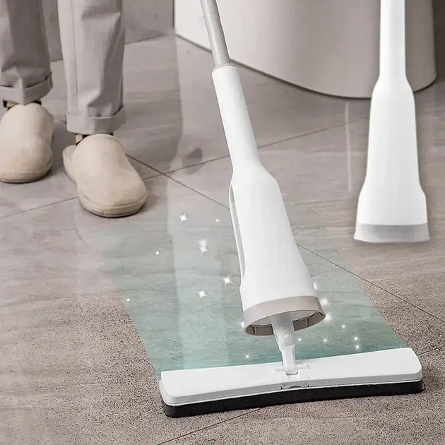 Швабра с отжимом Household mop Family Helper для быстрой уборки для мытья полов и окон - Фото 2 Швабра с отжимом Household mop Family Helper для быстрой уборки для мытья полов и окон - изображение 2