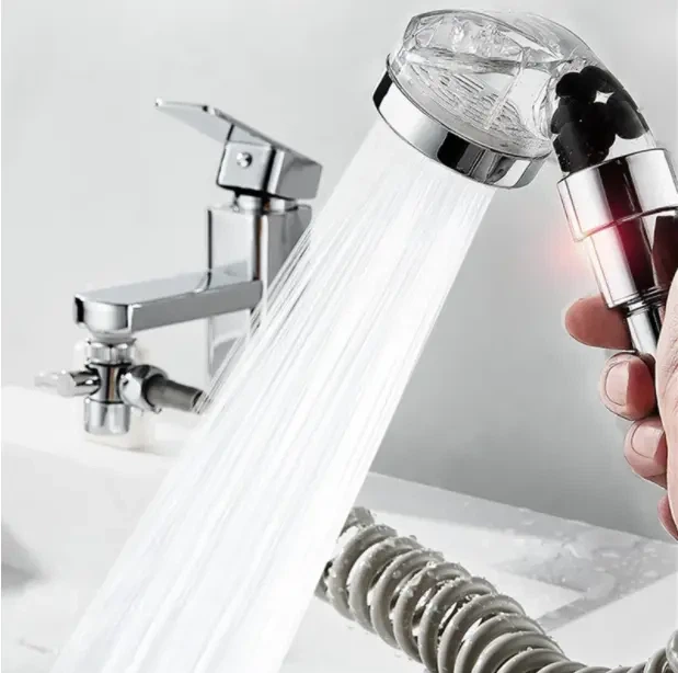 Душевая система на умывальник с турмалином Modified Faucet With external Shower - изображение 3