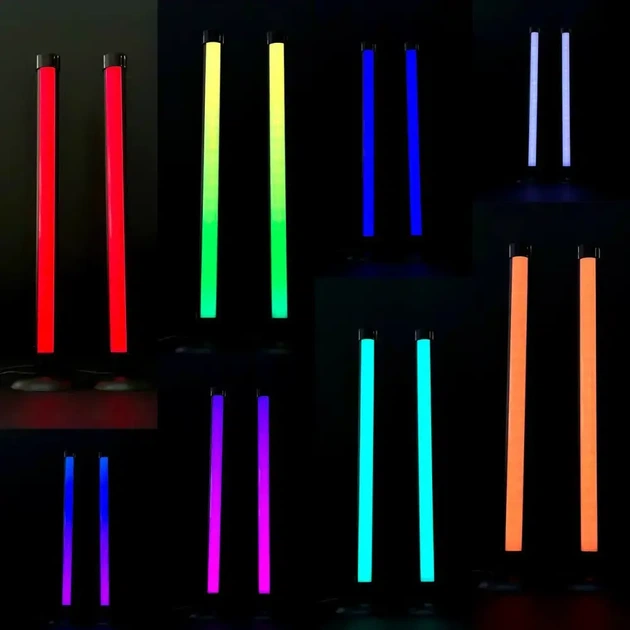 Светодиодные панели 25 см 2шт RGB с APP Smart от USB и пультом - Фото 5 Светодиодные панели 25 см 2шт RGB с APP Smart от USB и пультом - изображение 5