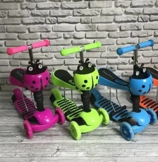 Детский самокат Best Scooter 5в1 Божья коровка Синий - Фото 10 Детский самокат Best Scooter 5в1 Божья коровка Синий - изображение 10