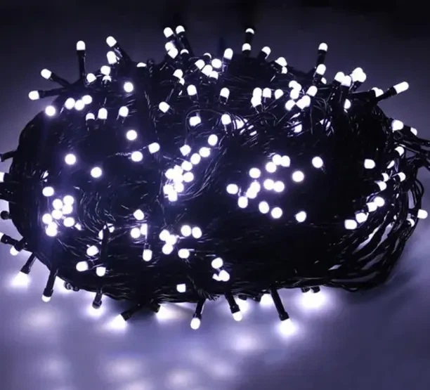 Светодиодная Гирлянда нить 401 led RGB разноцветная (черный провод) - изображение 6