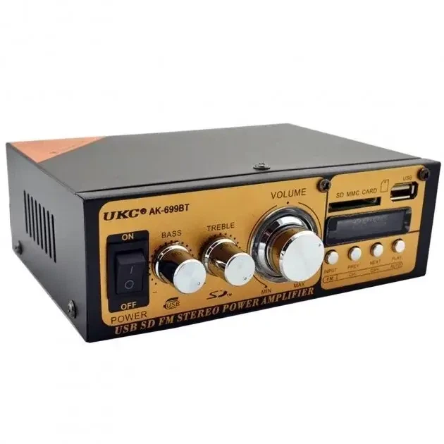 Мощный усилитель AMP 699 Bluetooth UKC 25 Вт 40 Вт стерео аудио - Фото 4 Мощный усилитель AMP 699 Bluetooth UKC 25 Вт 40 Вт стерео аудио - изображение 4